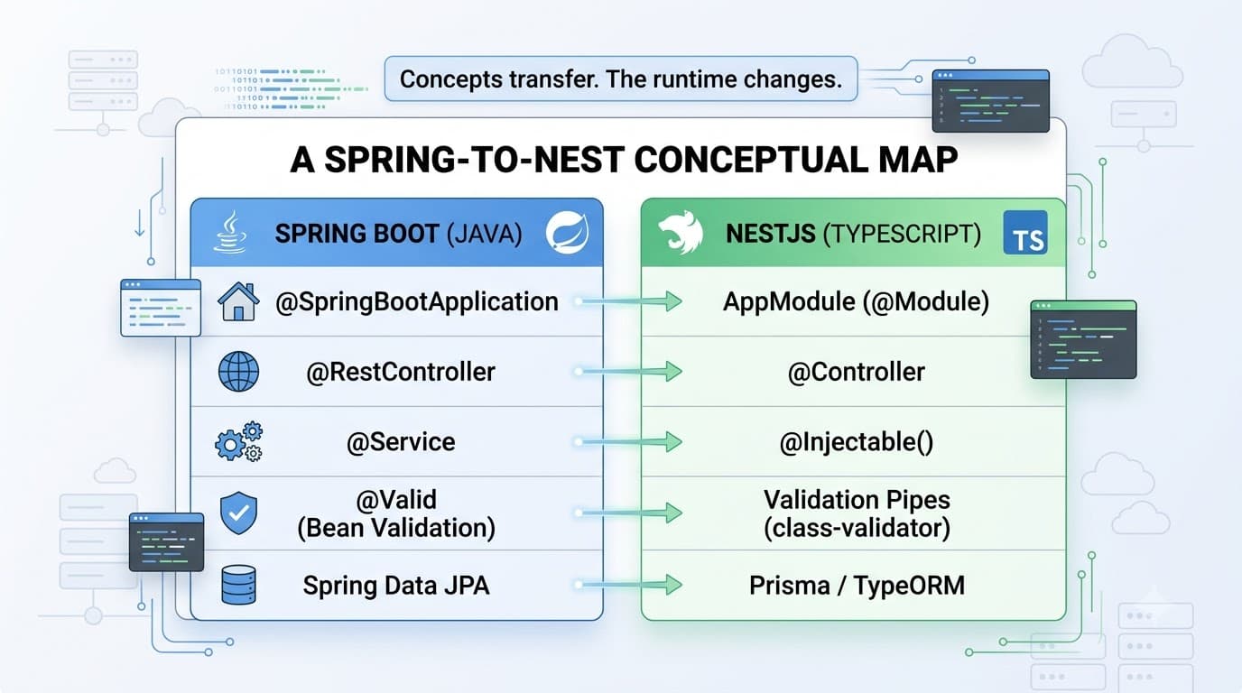 NestJS for Teams Coming from Java: A Spring-to-Nest Map