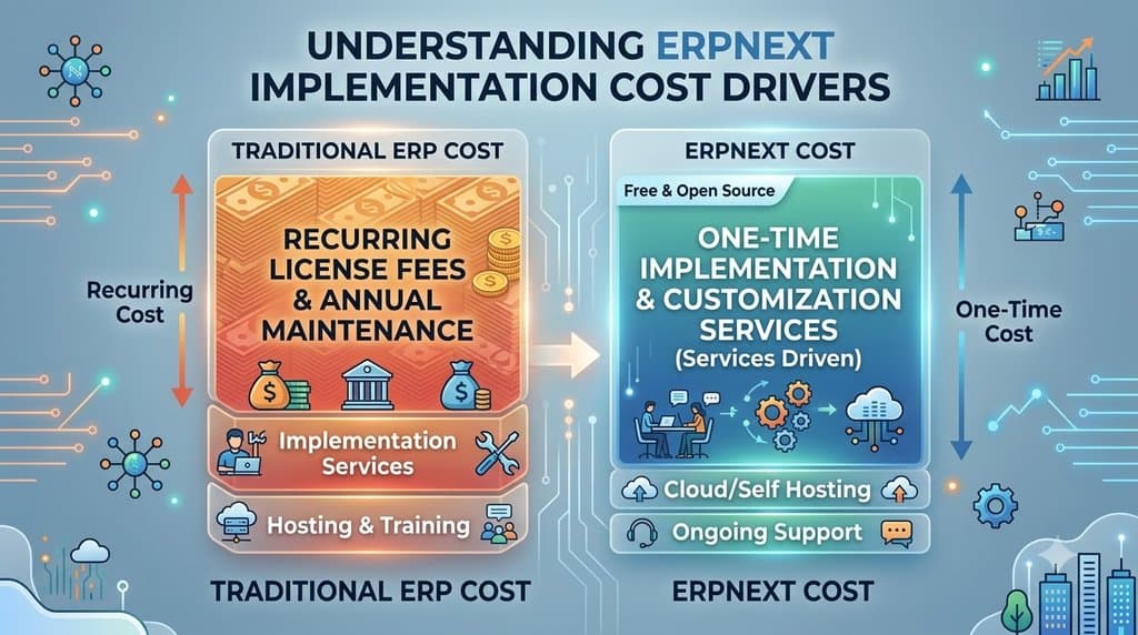 ERPNext Implementation Cost in India: What Drives the Number