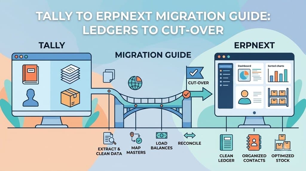 Tally to ERPNext Migration Guide: Ledgers to Cut-over